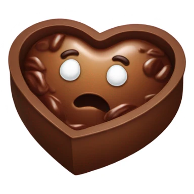 heart box of poop emoji chocolates  sticker