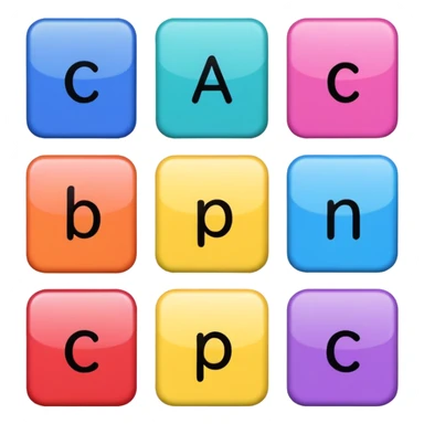 alphabet flashcards sticker