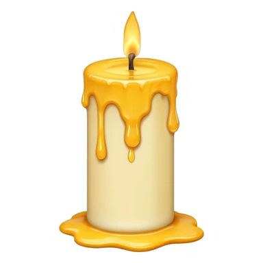 Leaning Candle dripping wax sticker