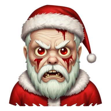 zombi santa sticker