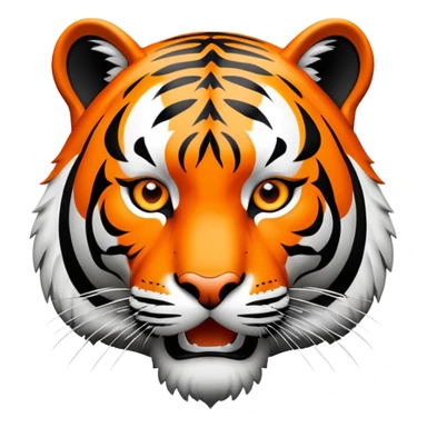 tiger face with HYPE text for Twitch emote sticker