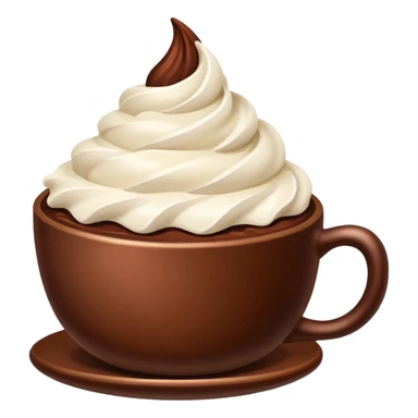 Cacao with whipping cream  sticker