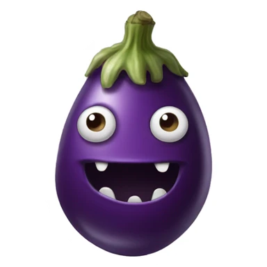 Eggplant monster  sticker