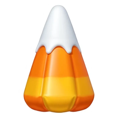   jeff koons style inflatable orange candy corn  sticker