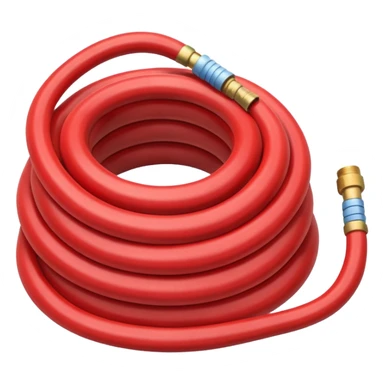 A red Hose – coiled water hose sticker