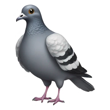 Pigeon in dress  sticker