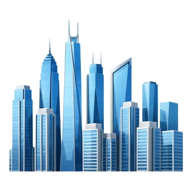 city skyline  sticker