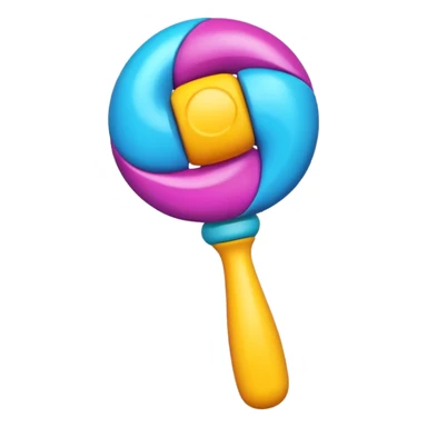 Rattle – colorful sticker