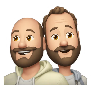 tom segura kissing bert kreischer sticker