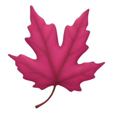 Pink Fall leaf  sticker