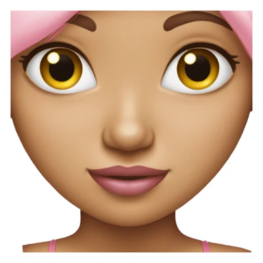 Pink girly emoji sticker