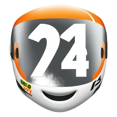 McLaren F1 car with the number 4 of the F1 Driver Lando Norris sticker