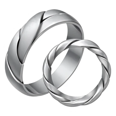 2 broken wedding ring sticker