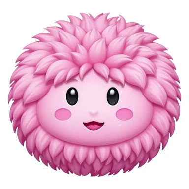 Pink palm puff sticker