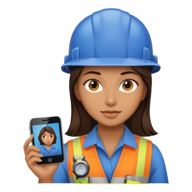 opérateur contrôle non destructif féminin brune sticker