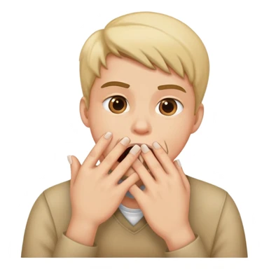 bites nails nervously sticker