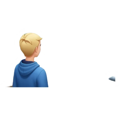 quelqu'un qui admire la vue depuis un point panoramique qui done sur une ville
 sticker