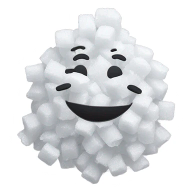 Happy face with a pile of salt sticker