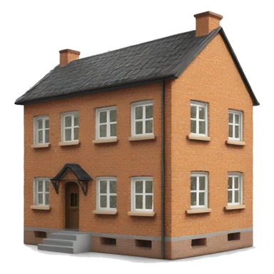 1 german brick house sticker