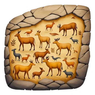 old civilization Cave Painting  sticker