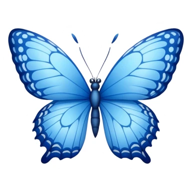 Borboleta  azul  sticker