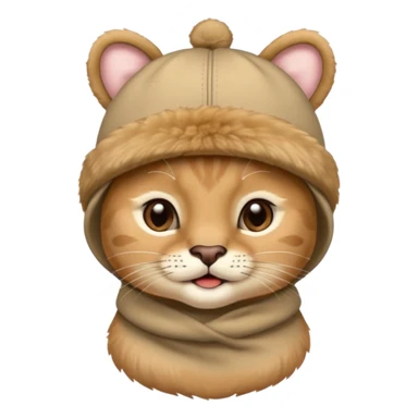 puma wearing a baby hat sticker