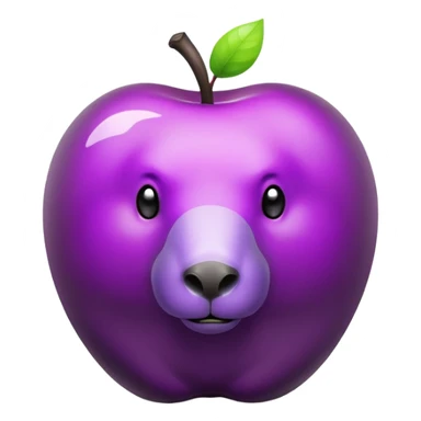 Black and purple poison apple with a capybara sticker