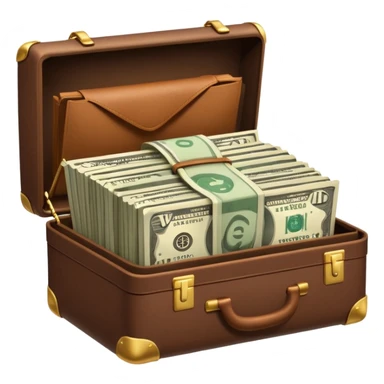 open wifi money filled briefcase sticker