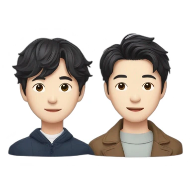 Gong Yoo and Lee Dong-wook from Goblin sticker
