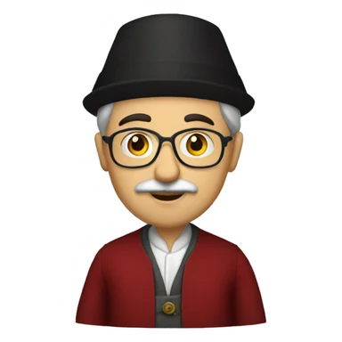 ottoman scientist with fez sticker