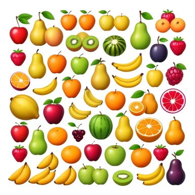 assorted fresh fruits sticker