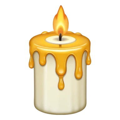 Leaning Candle dripping wax sticker