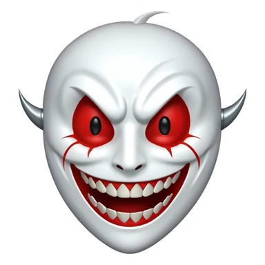Ichigo hollow mask, grinning expression sticker