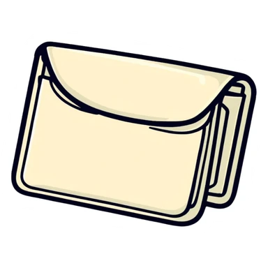 cute white wallet sticker