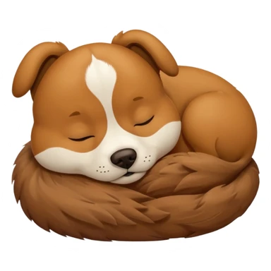 Doggy sleeping sticker