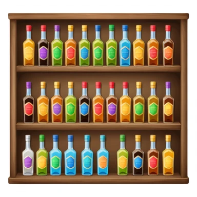 liquor store shelf sticker