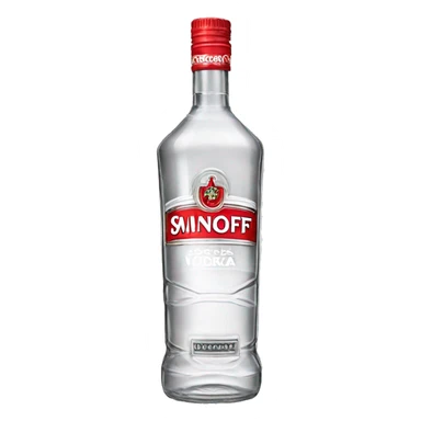 smirnoff vodka bottle sticker