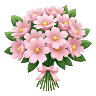 pale pink flower bouquet 🌸 sticker