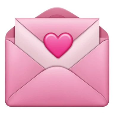 Pink love letter  sticker