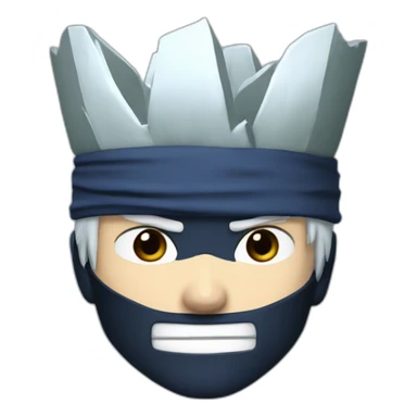 Kakashi hatake with crown sticker