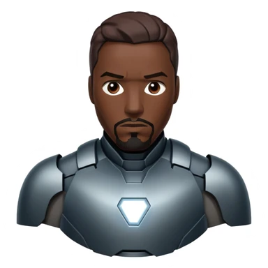 james rhodes black iron man from  from civil war sticker