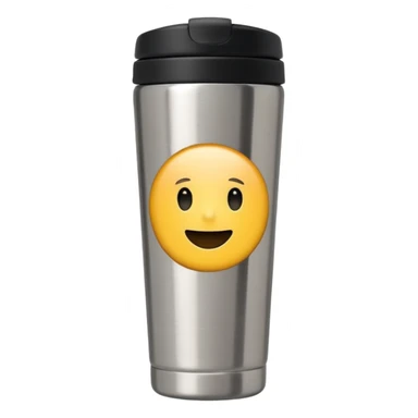 travel mug, Negative : Emoji. sticker