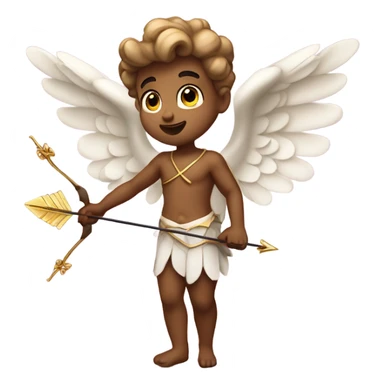 Cupid angel holding a bow and arrow sticker