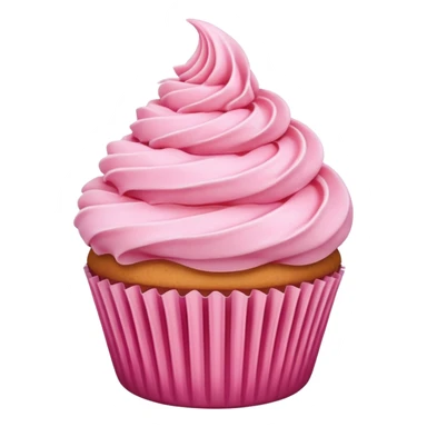 Cupcake with pink icing sticker