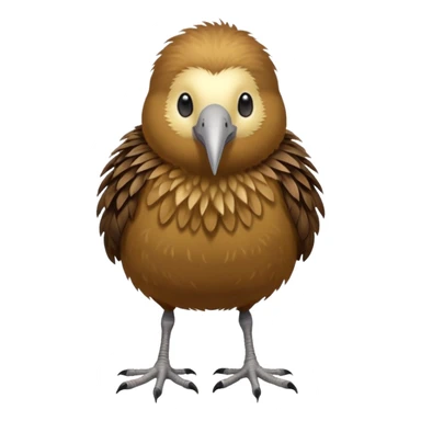 Kiwi bird on two feet loger beak sticker
