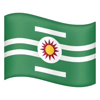 Just do a simple flag I want to put in my bio. Have u seen the panjshir flag do that it’s not in the emojis but make it exactly like the picture don’t add anything else. something on the middle search it up and make it in a shape of flag like the emojis no it’s goes like green on  sticker