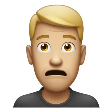 biting fingers nervous sticker