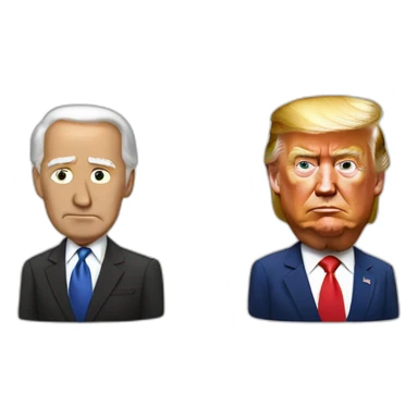 Biden vs Trump sticker