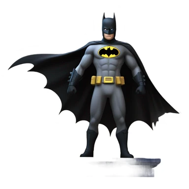 Batman answering the bat signal sticker