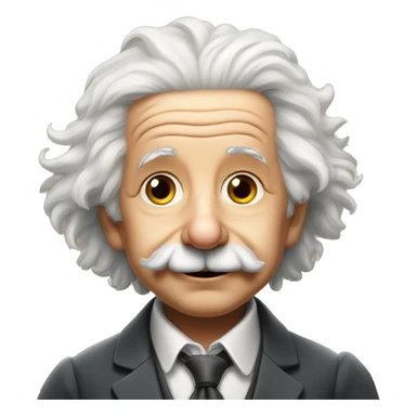 Albert einstein avec un enfant  sticker